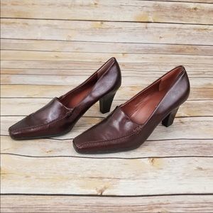 Aerosoles brownish red heel boots NWOB size 6